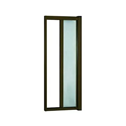 GrecoShop zanzariera a rullo 150x250 porta marrone alluminio