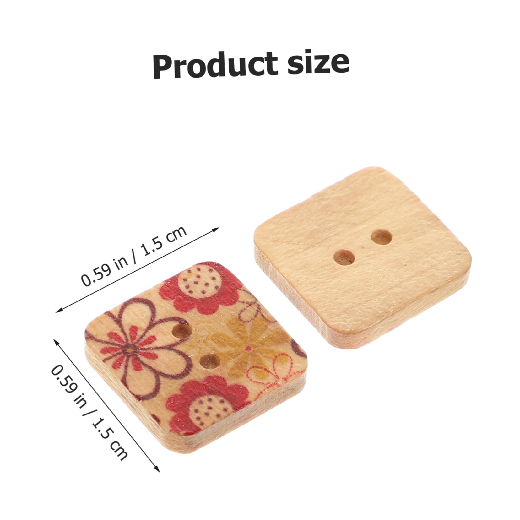 DOITOOL Bottoni Legno Decorativi Cucito 100 Pezzi Misti