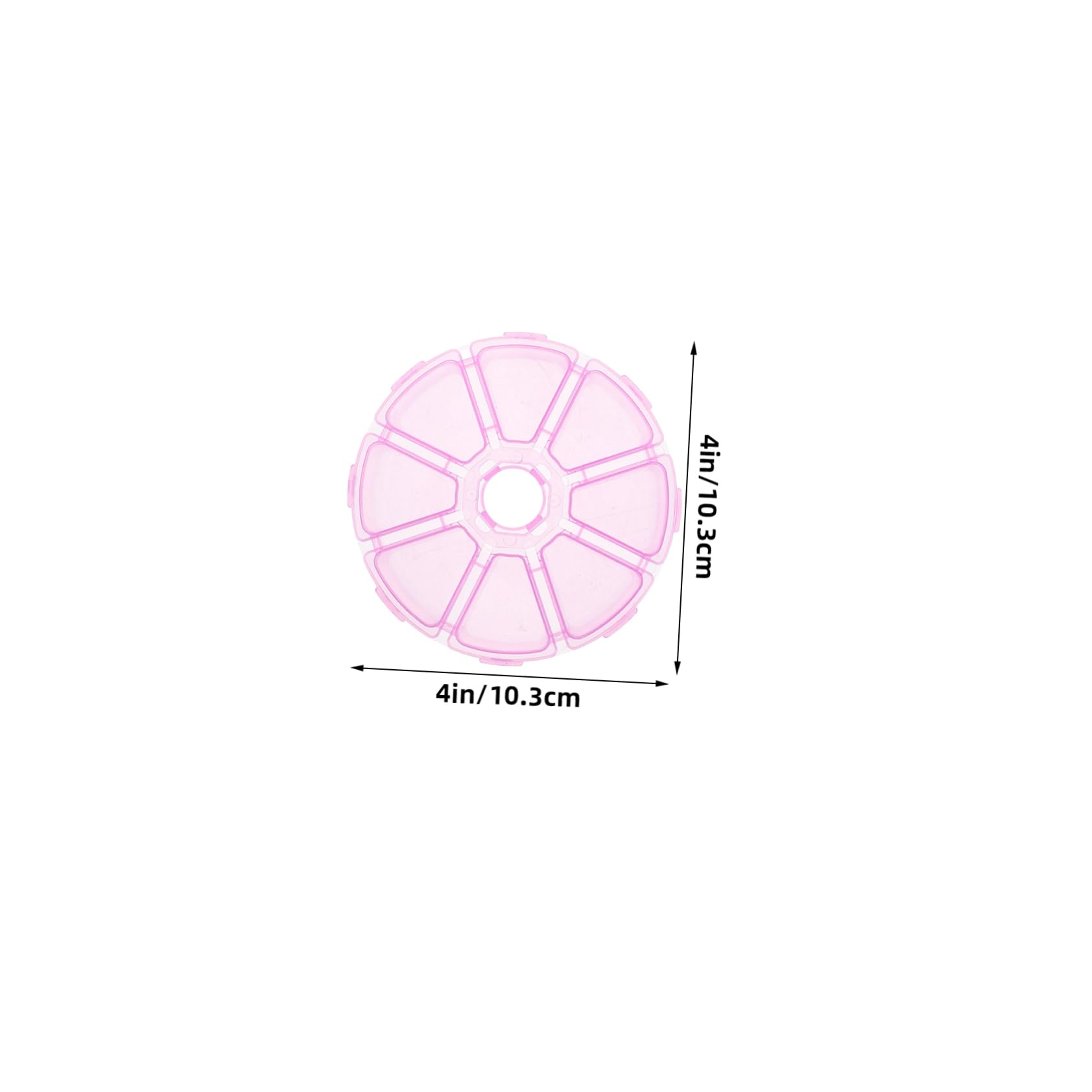 Doitool scatole portagioie rotonde rosa 10 pezzi 8 scomparti