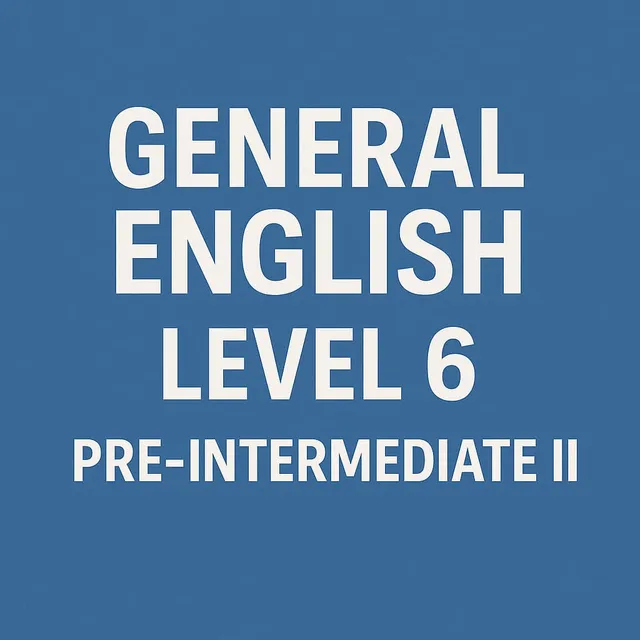 Adifer General English Level 6 corso pre intermediate II