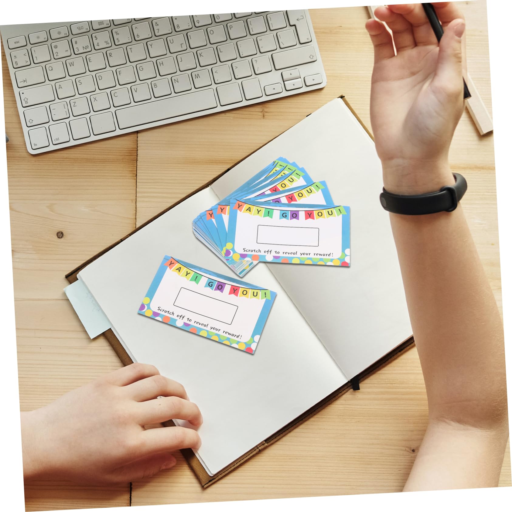 DOITOOL Carte Gratta e Vinci Personalizzabili 100 Pezzi