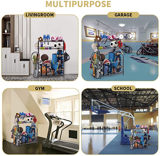 Yexati King rastrelliera attrezzi sportivi garage metallo