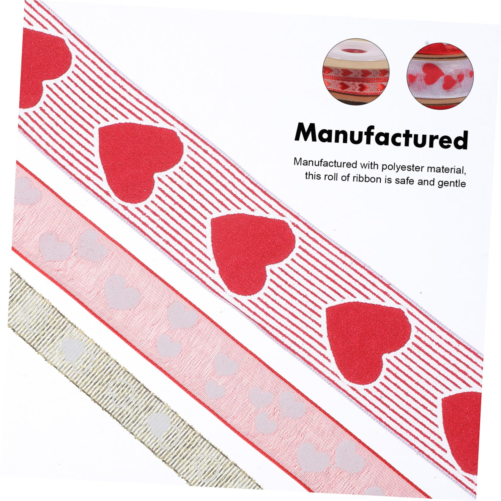 DOITOOL nastro cuore sottile 6 rotoli regalo resistente