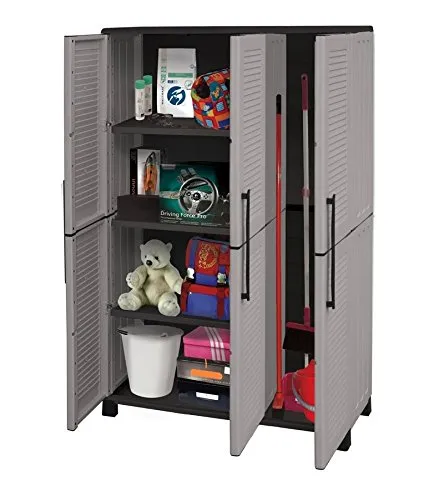 GrecoShop Family-line XL Armadio Resina 102x37x169 Portascope