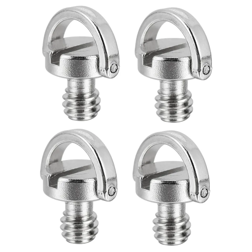 DOITOOL Viti Treppiede Anello D 1/4 Ferro 4 Pezzi