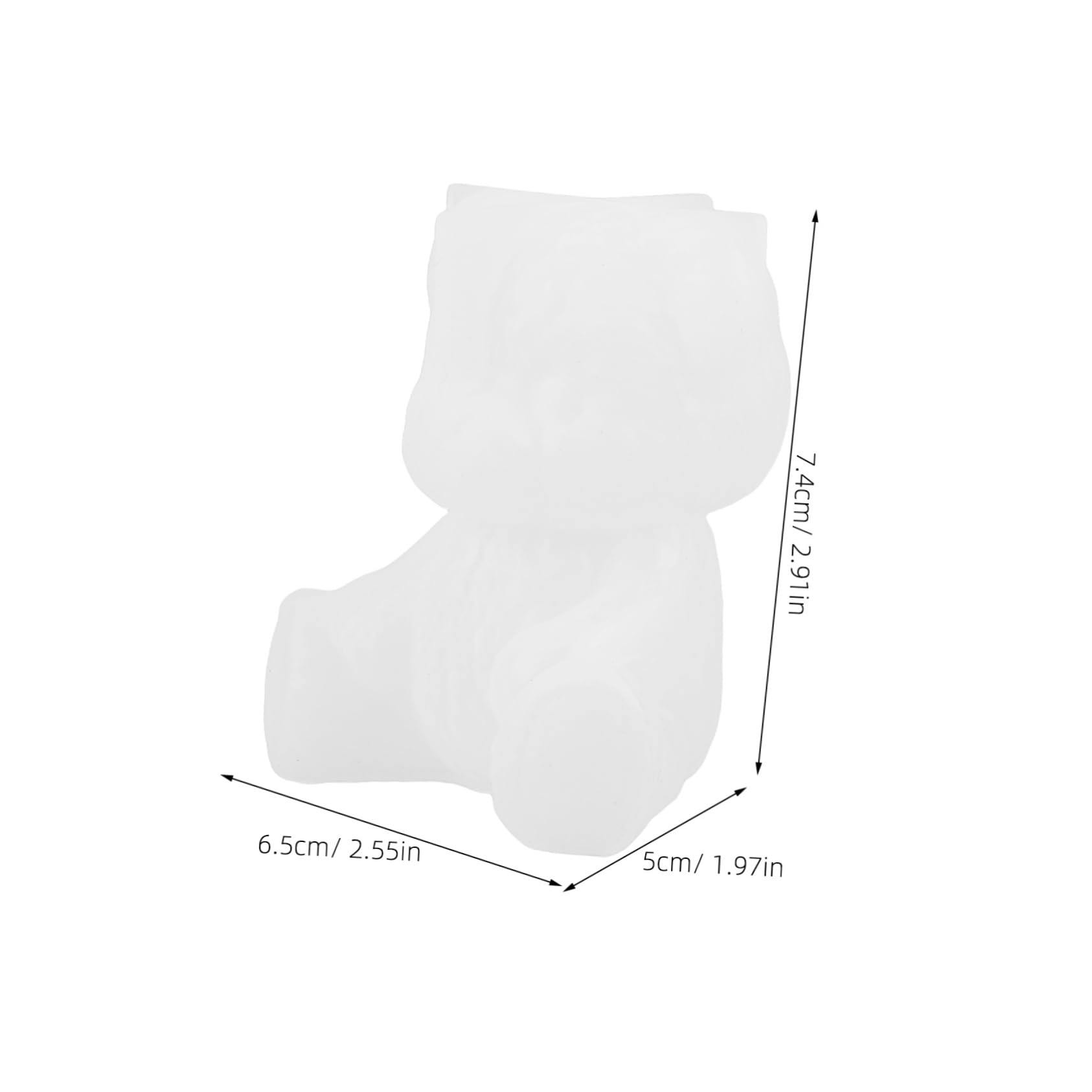 Doitool stampo silicone orso 3D cioccolato 7,4x6,5 cm