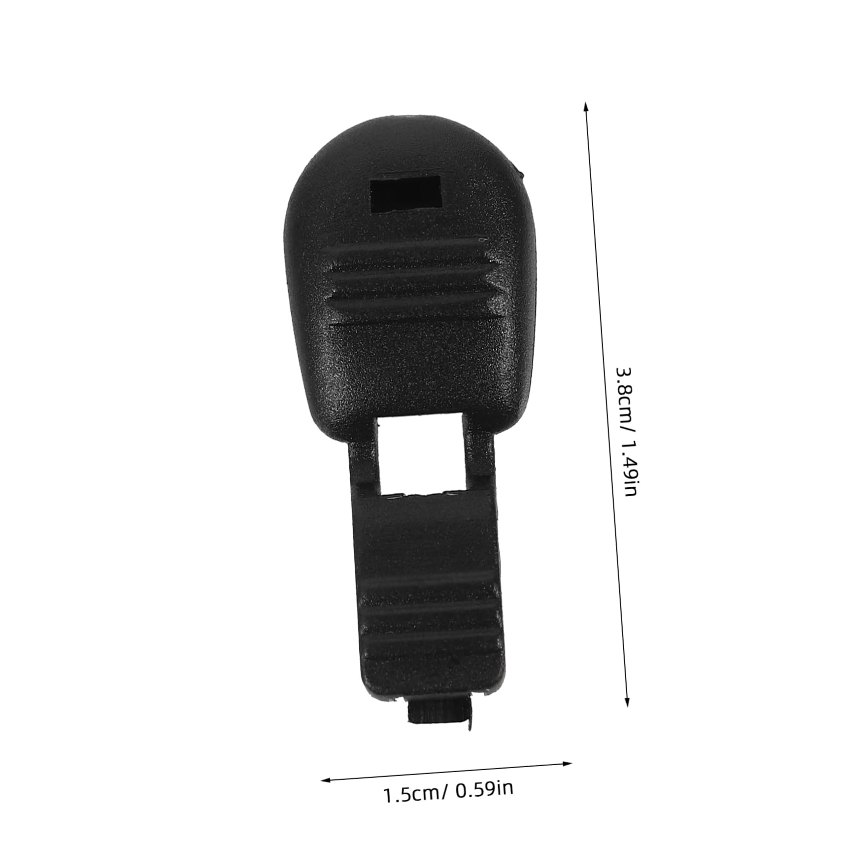 DOITOOL Puntali Lacci 6# Nylon Nero 38mm 100 Pezzi