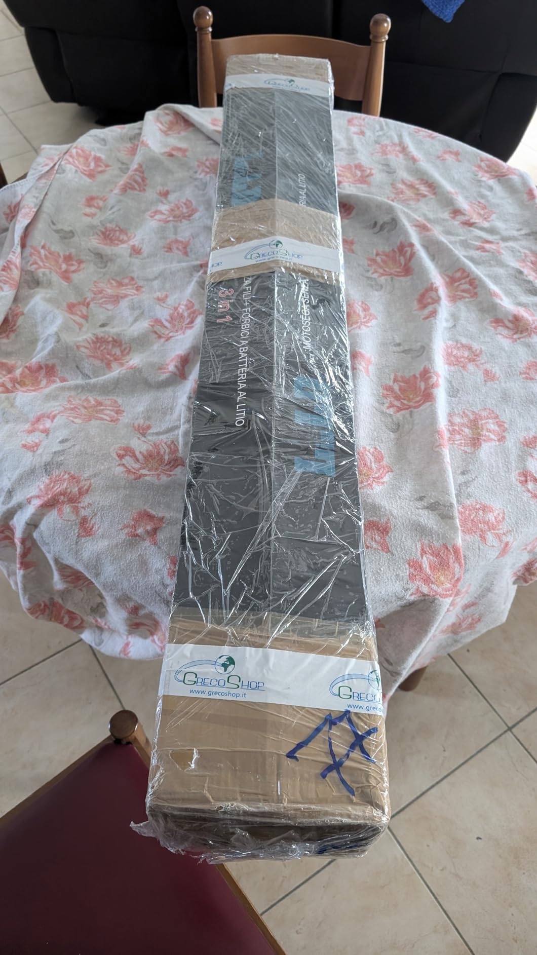 GrecoShop Kit Potatura 3 in 1 motosega forbice asta 48V 248cm