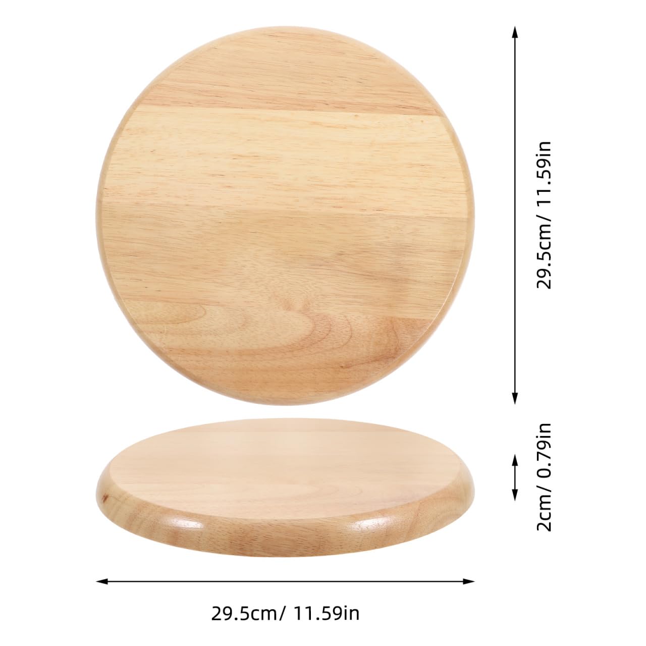DOITOOL Seduta Legno Rotonda Ricambio Sgabello 29,5cm