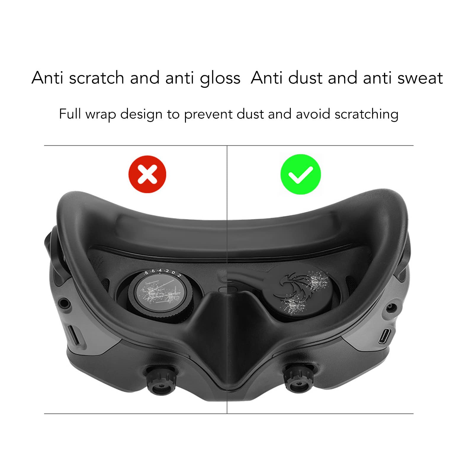 Saluaqui Goggles 2 Coprilente Silicone Morbido Antigraffio