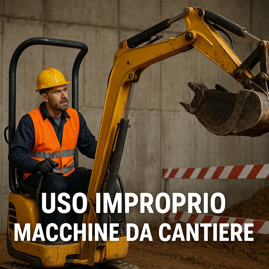 Adifer Uso improprio macchine da cantiere corso sicurezza D.Lgs 81/08
