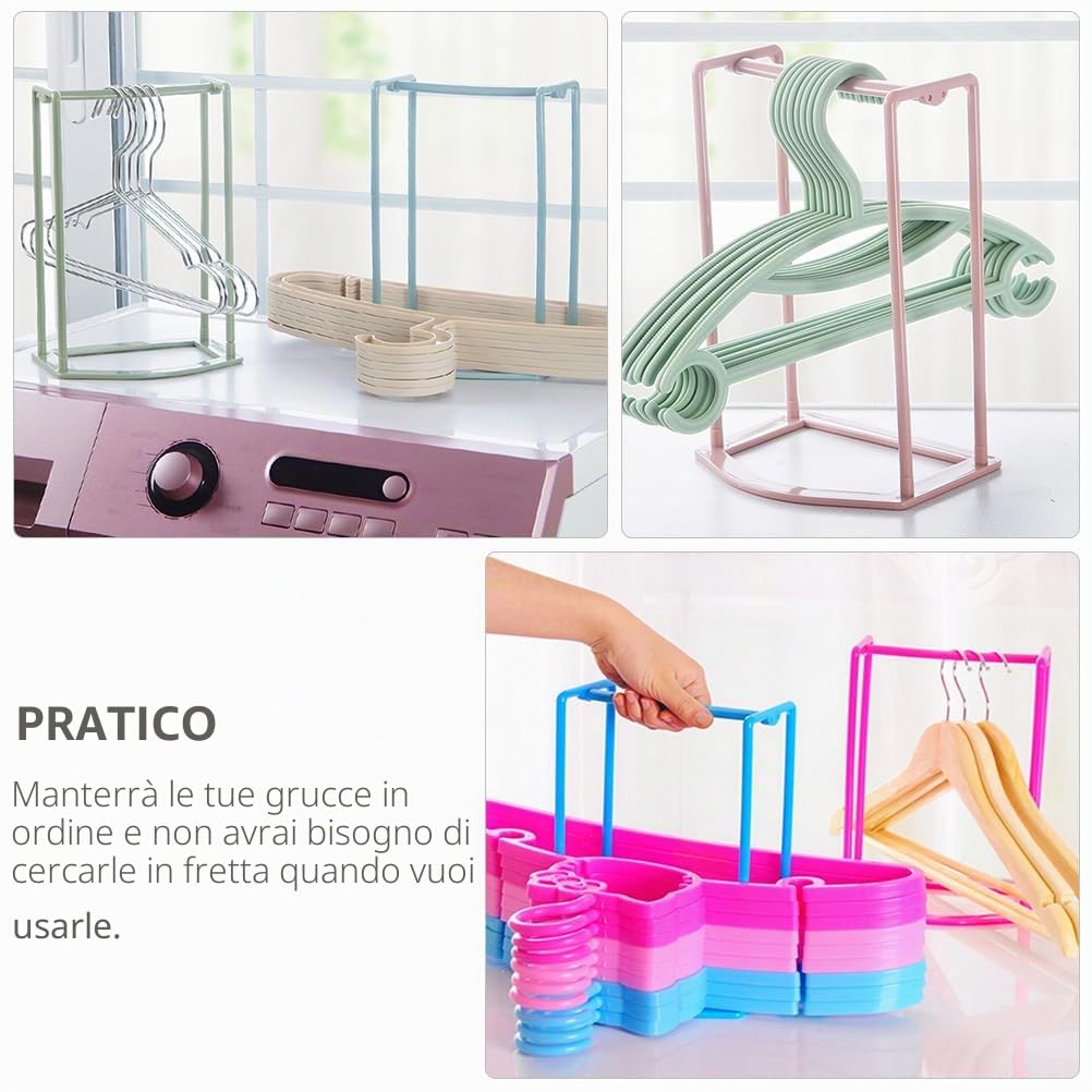 Doitool organizer grucce appendiabiti plastica 3 pezzi