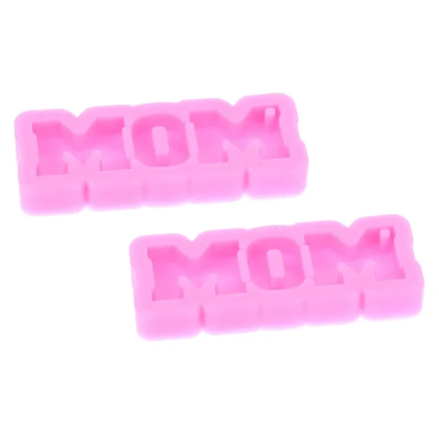 DOITOOL Stampo Silicone Portachiavi Mamma 2 Pezzi 7,5x3 cm