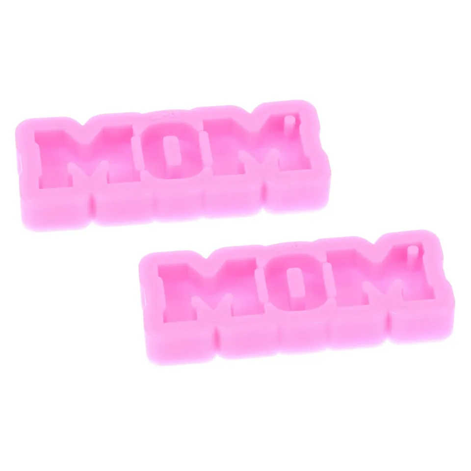 DOITOOL Stampo Silicone Portachiavi Mamma 2 Pezzi 7,5x3 cm