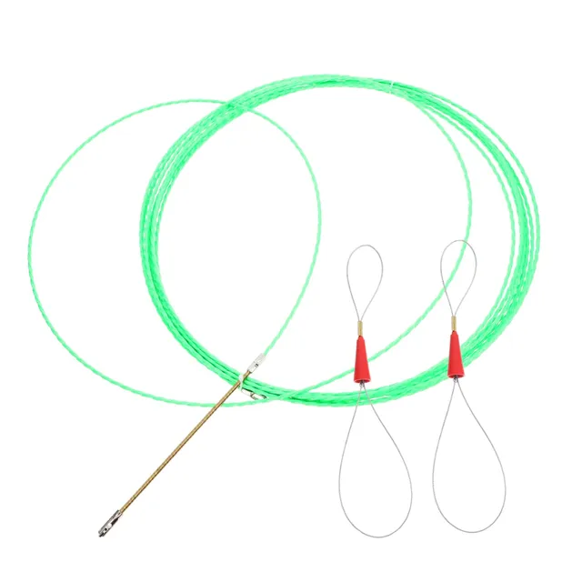 DOITOOL Sonda Passacavi Acciaio Plastica 10 m Verde