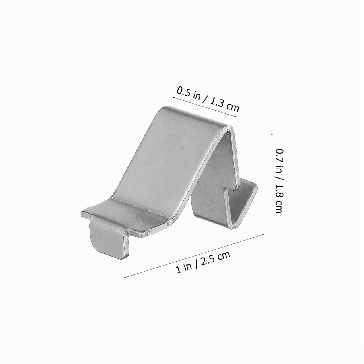 DOITOOL Clip per Mensole Metallo 3x2 cm 12 Pezzi