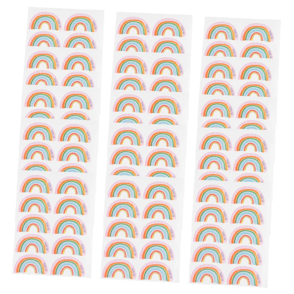 DOITOOL Etichette adesive ringraziamento 200 fogli rotonde