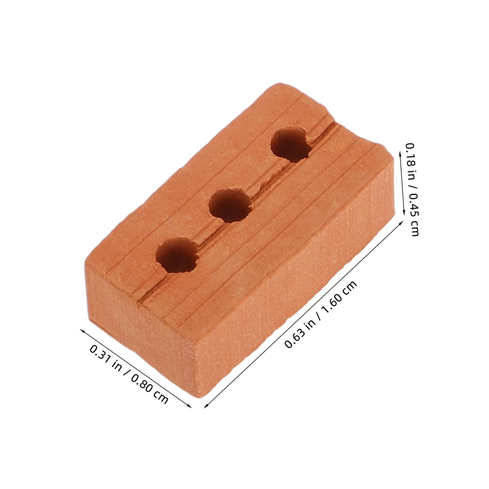 DOITOOL Mattoncini Miniatura 50 Pezzi 1,6x0,8 cm Vintage