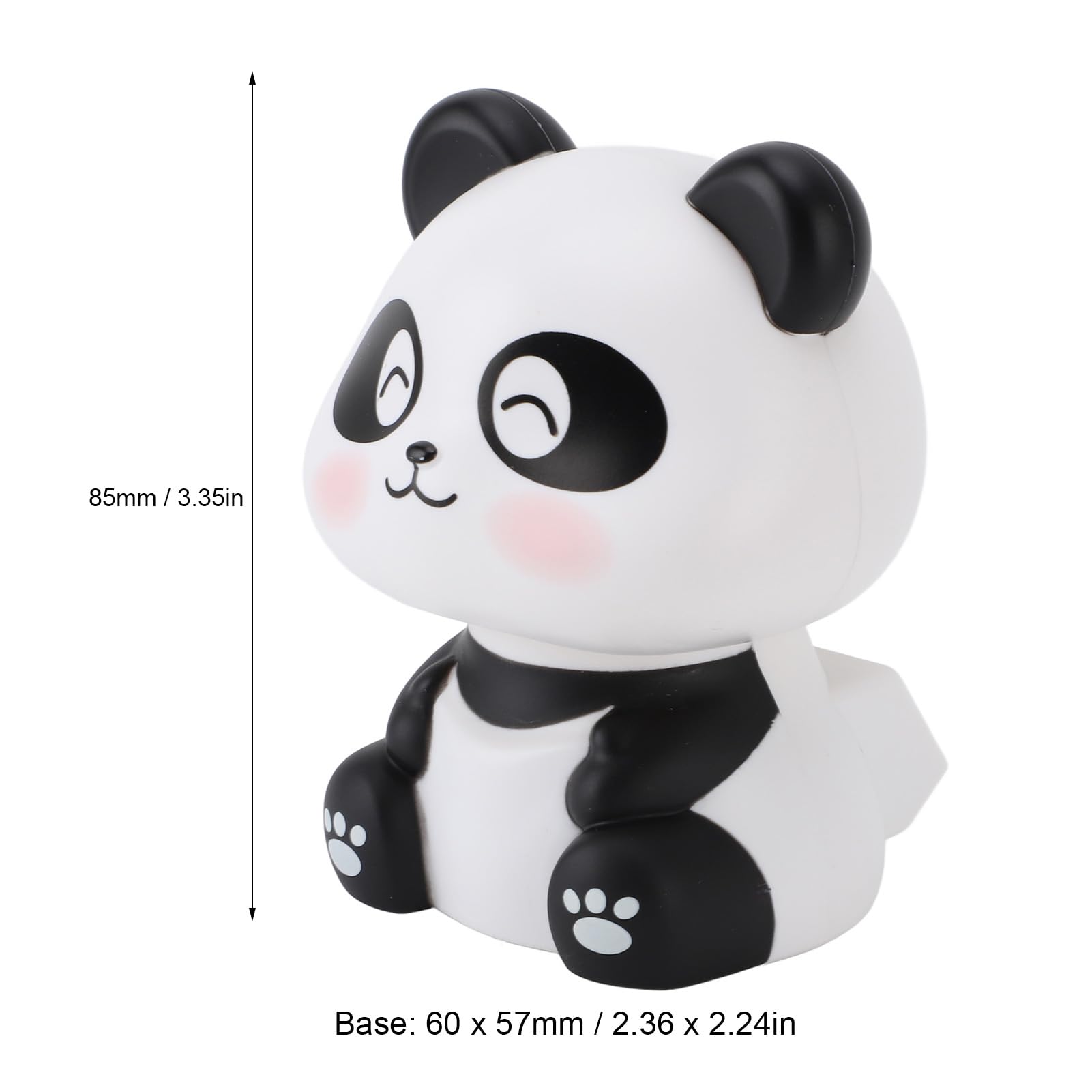 Saluaqui Panda statuetta solare decorazione auto cruscotto solare