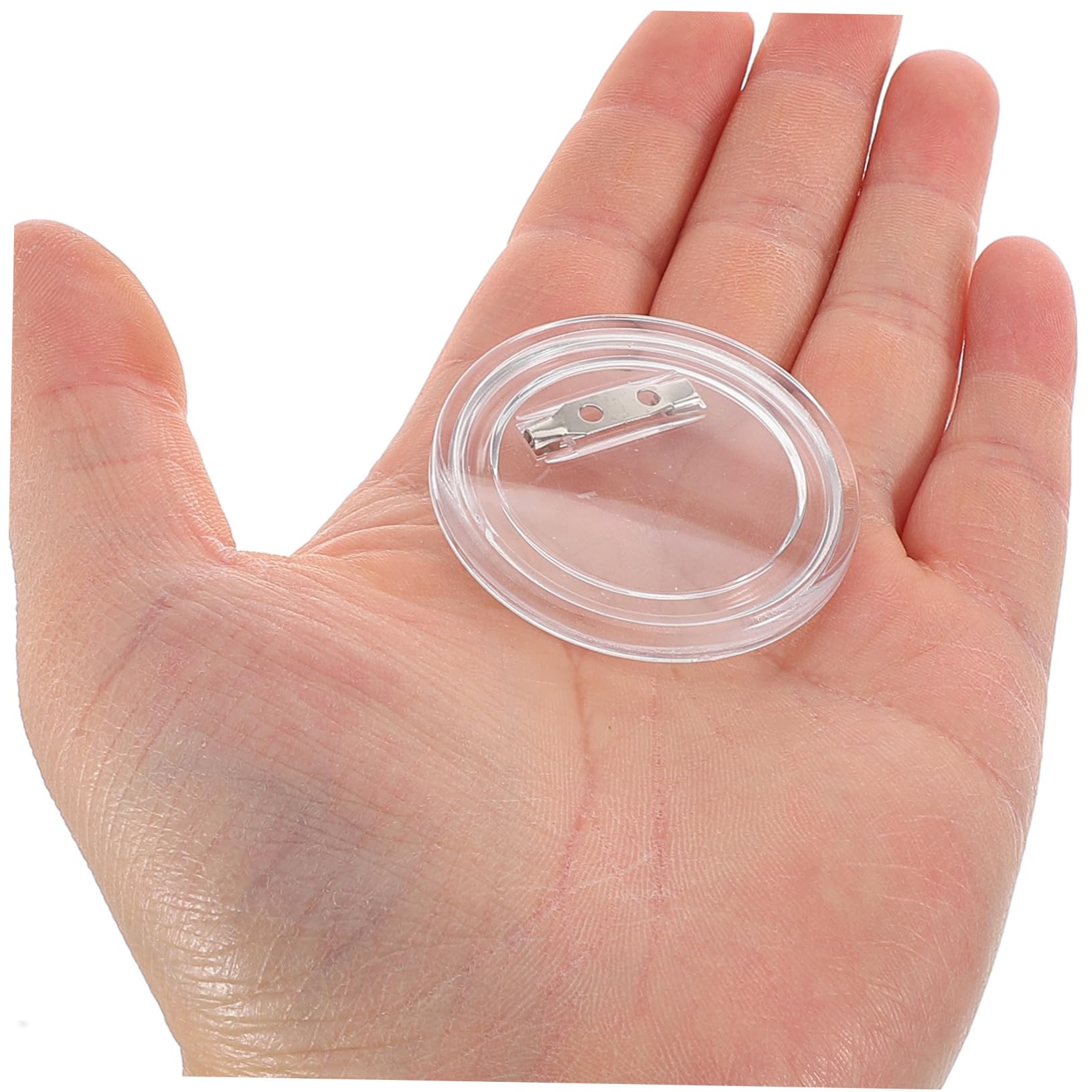 DOITOOL Spille Button Acrilico Trasparente Rotonde 25 Pezzi