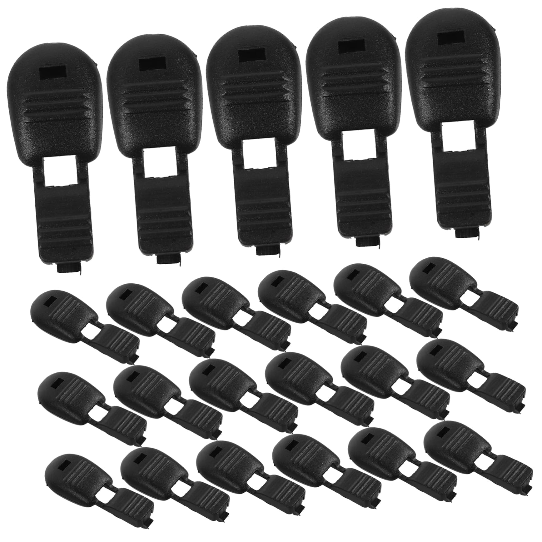DOITOOL Puntali Lacci 6# Nylon Nero 38mm 100 Pezzi